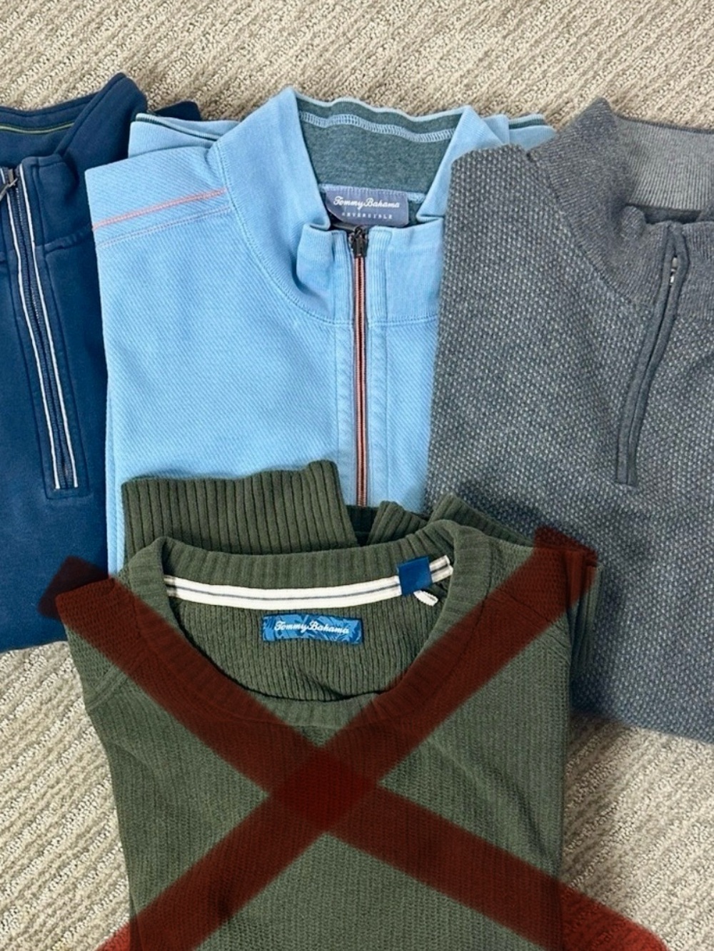 Tommy Bahama Men's Sweater Collection - Blue, Gray, XXL EUC!